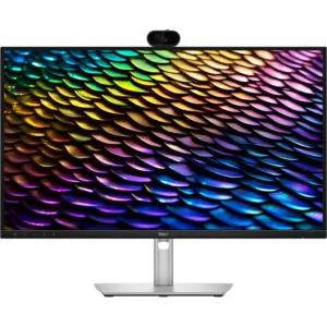 Dell Pro P USB-C Hub Conferencing Monitor, 27" QHD IPS Display, 100Hz Refresh Rate, 5ms (GtG Fast) Response Time, Eye Comfort Technology, Reduces Blue Light, Silver | P2726DEB