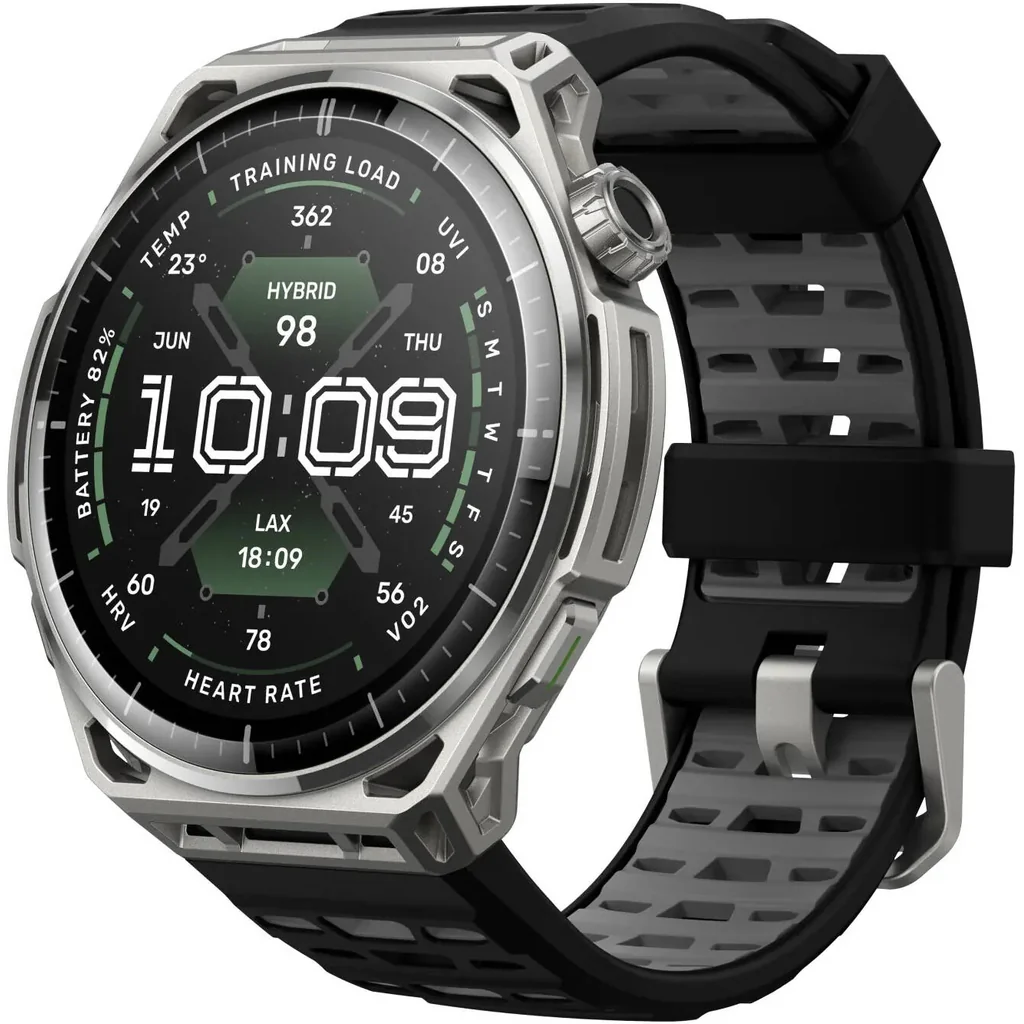 Amazfit Balance 3 Smartwatch, Premium Fitness & Health Tracker with AMOLED Display, GPS Navigation, Heart Rate Monitoring, Smart Features & Long Battery Life, Stainless Steel | Balance 3