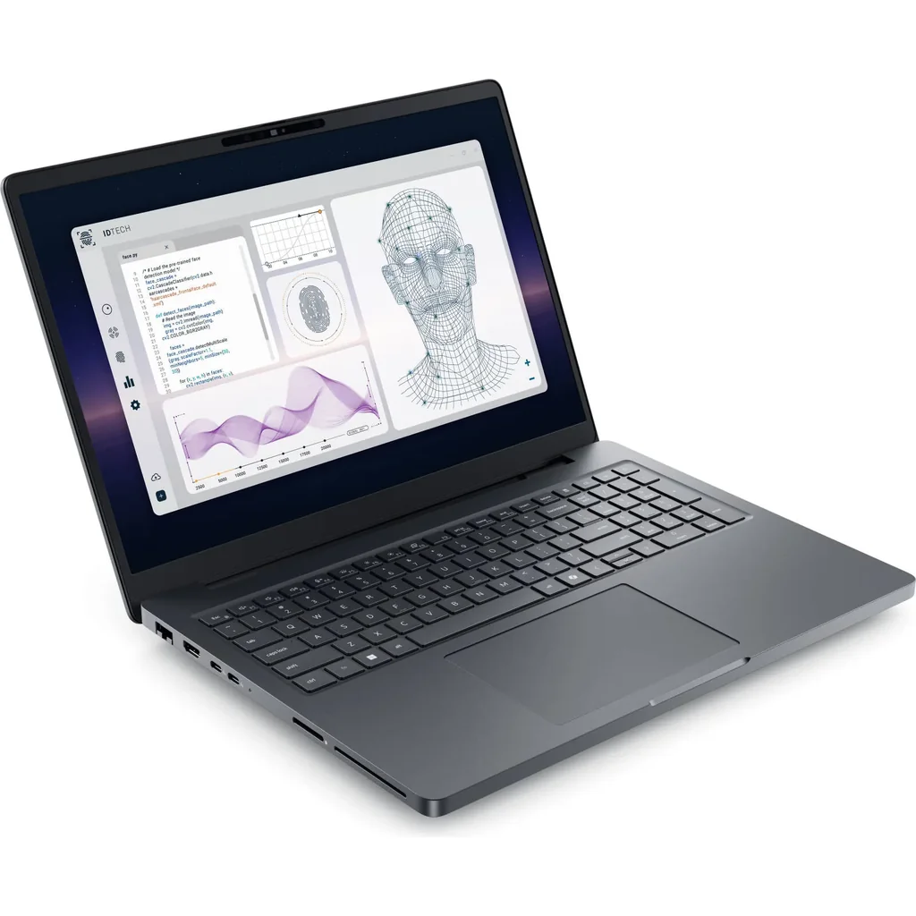 Dell Pro Max 16 Workstation Laptop, 16" FHD+ LCD 120Hz Display, Intel Core Ultra 7 265HX, 32GB RAM, 512GB SSD, NVIDIA RTX PRO 2000 Blackwell 8GB GPU, English K/B, Win11 Pro, Black | 7Z11FK4 - Image 3