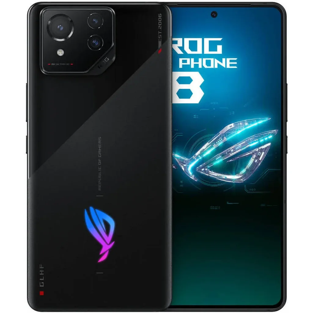 ASUS ROG Phone 8 5G Dual Sim Gaming Phone, 6.78" FHD+ 165Hz AMOLED Display, Qualcomm Snapdragon 8 Gen 3, 16GB RAM, 256 ROM, Adreno 750 GPU, Android 14, INTL Version, 5500mAh, Phantom Black | ROGP-8-PB