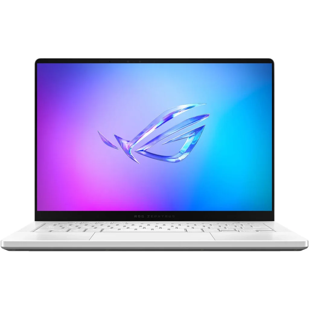 ASUS ROG Zephyrus G14 GA403 Gaming Laptop, 14" OLED Display, AMD Ryzen AI 9 HX 370, 32GB RAM, 2TB SSD, GeForce RTX 5080 16GB GPU, English Keyboard, Win 11, Platinum White | GA403WW-G14.R95080