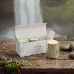 Amara Alvea Pine Eucalyptus Scented Candle 120g Jar Candle Fresh Home Fragrance Relaxing