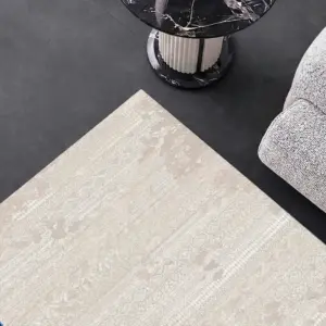 Beluxe Galeria Lux Modern Rug Brown White 160x230cm Contemporary Living Room Carpet