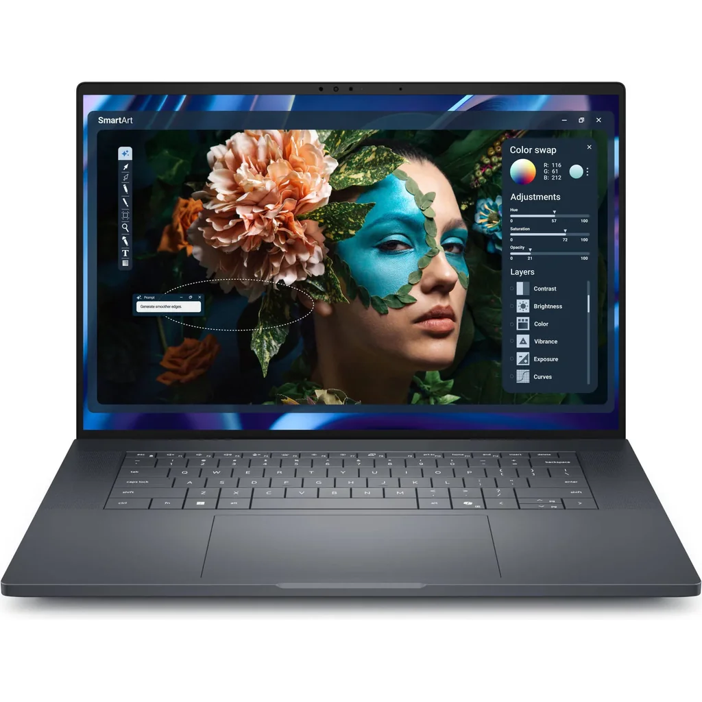 Dell Pro Precision 7 Series Laptop, 16" FHD+ 120Hz Display, Intel Core Ultra X7 368H vPro, 64GB RAM, 2TB SSD, Intel Arc B390 Graphics, English Keyboard, Windows 11 Pro | PW716260