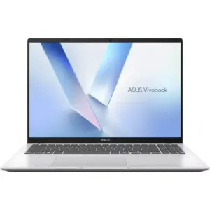 ASUS Vivobook 16 X1607CA Copilot+ Laptop, 16" WUXGA IPS Display, Intel Core Ultra 5 225H, 16GB RAM, 512GB SSD, Intel Graphics, English-Arabic K/B, Windows 11 Home, Cool Silver | 90NB15A2-M00H40