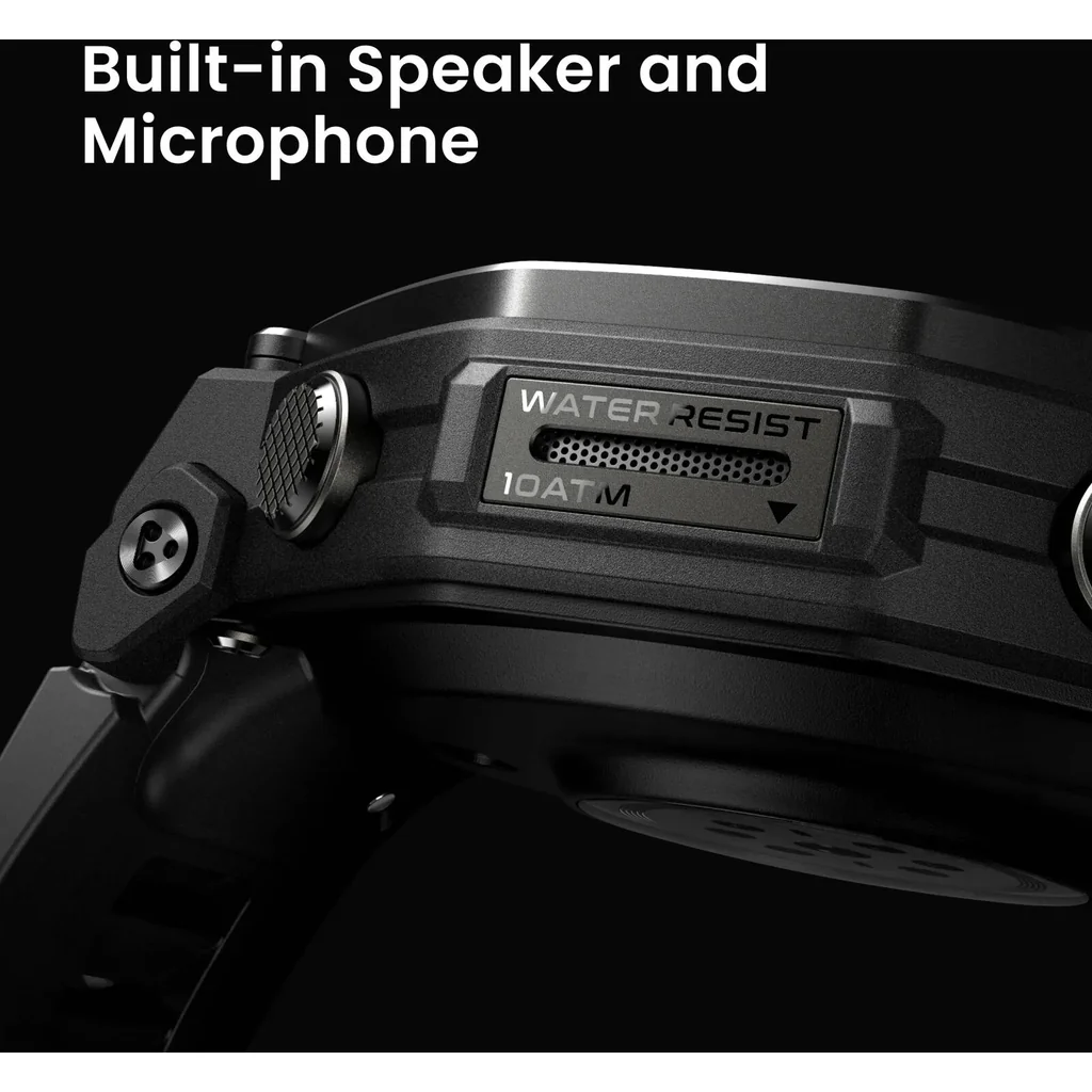 Amazfit T-Rex 3 Pro Smartwatch, 1.32" AMOLED Display, 180+ Sports Modes, Titanium Bezel, Dual Band GPS, Offline Maps, 25 Day Battery, Integrated Torch, 10 ATM, 44mm Sapphire, Black Gold | A2549 - Image 9