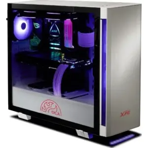 XPG Invader ARGB Controlled Mid Tower Gaming case, White, 4mm Tempered Glass, 360mm radiator Support | XPG-INVADER-WHITE