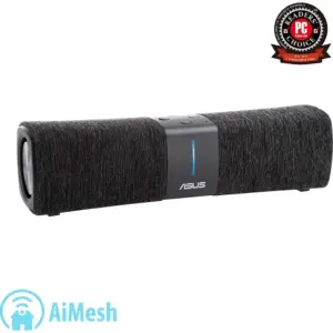 ASUS Lyra Voice AC2200 Mesh WiFi System with Tri-Band, Aiprotection Security, Parental Control, Bluetooth, 8W Stereo Speakers | 90IG04N0-MM3G20