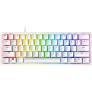 Razer Huntsman Mini 60% Gaming Keyboard, Linear Red Optical Switches, Chroma RGB Lighting, PBT Keycaps, Mercury White | RZ03-03390400-R3M1 / RZ03-03393400-R3U1