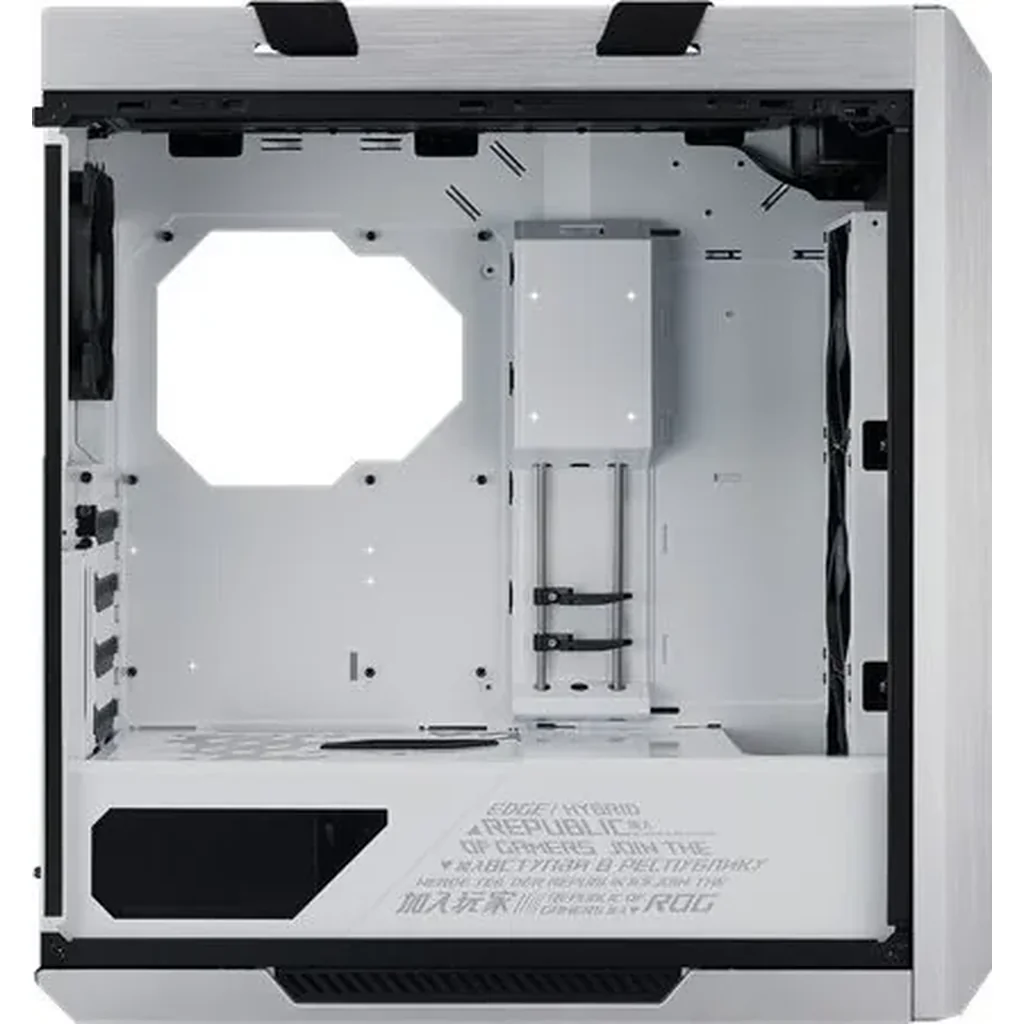 ASUS ROG Strix Helios GX601 White Edition RGB ATX/EATX Mid-tower Gaming Case with Tempered Glass, Aluminum Frame, GPU braces, 420mm radiator support and Aura Sync | 90DC0023-B39000 - Image 2