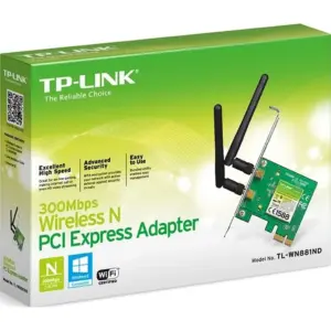 TP-LINK Wireless N300 PCI Express Adapter, 2.4GHz 300Mbps, Include Low-Profile Bracket | TL-WN881ND