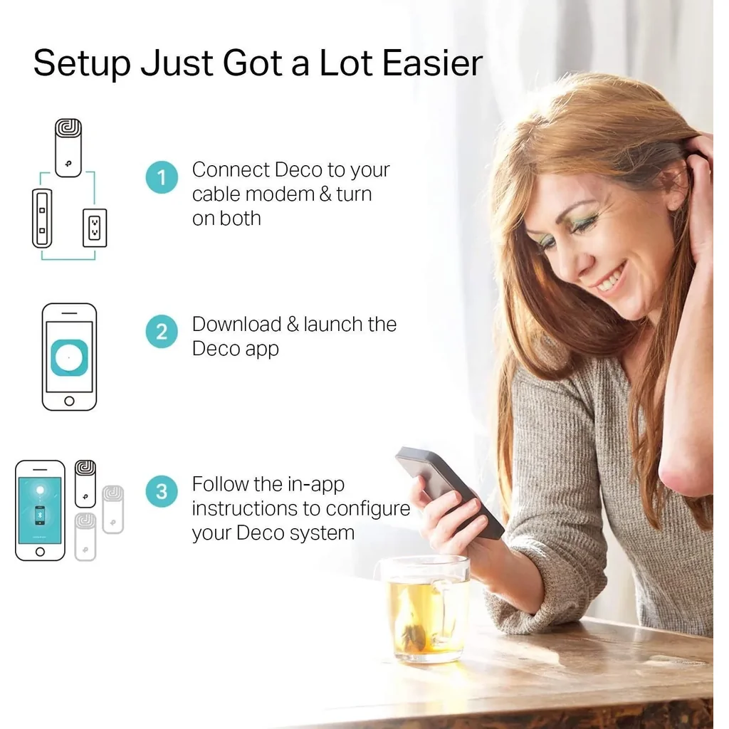 TP-Link Deco AC1200 Whole Home Mesh WiFi System | Deco E4(3-Pack) - Image 5