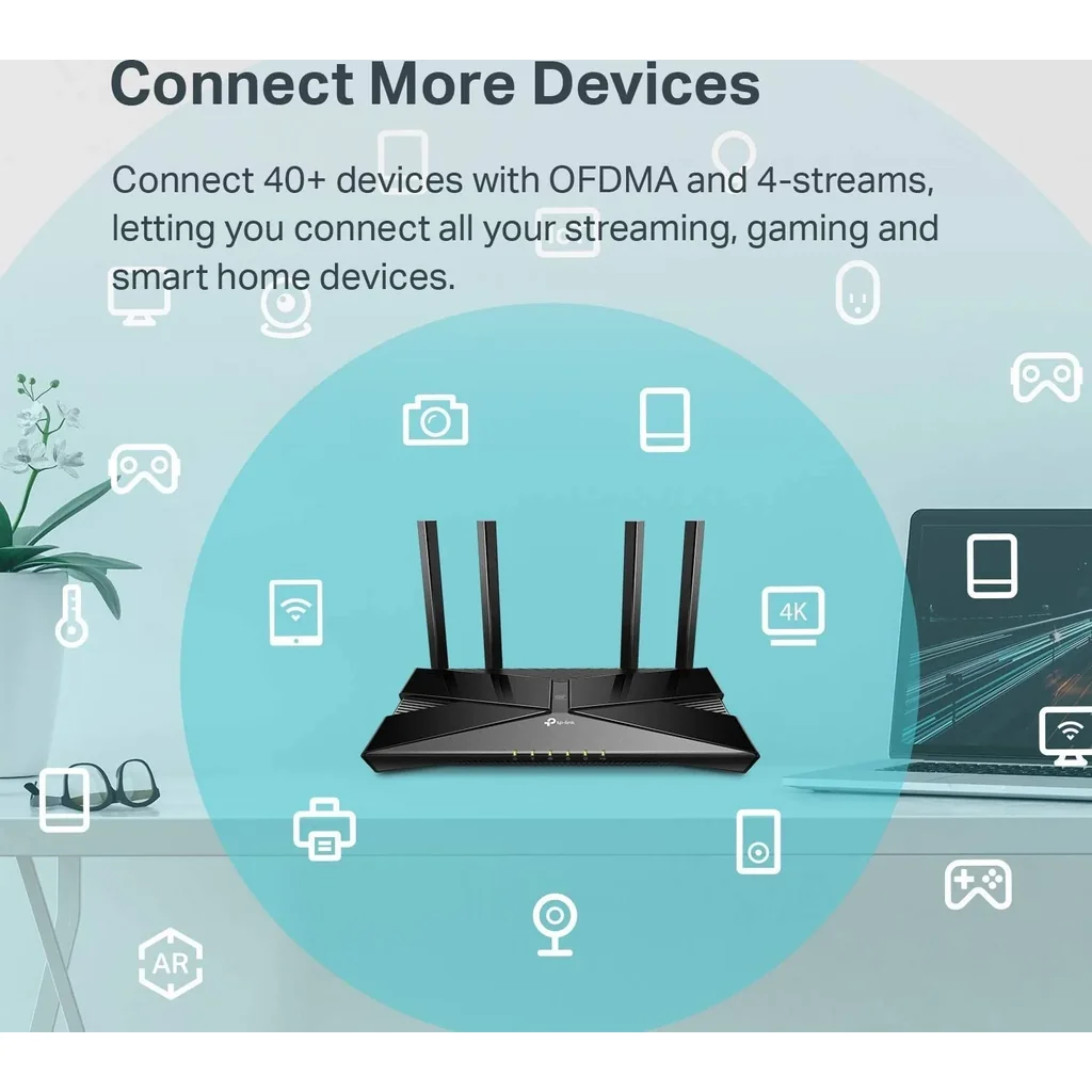 TP-Link AX3000 Dual-Band Wi-Fi 6 Smart Router | Archer AX50 - Image 6