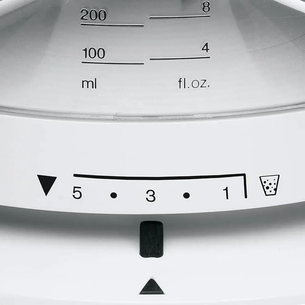 Braun Juicer, 20 Watts, 350ML, Left-And-Right Rotation, Automatic Start and Stop, Adjustable Fruit Pulp Control, Practical Scale, White | CJ3000 - Image 4