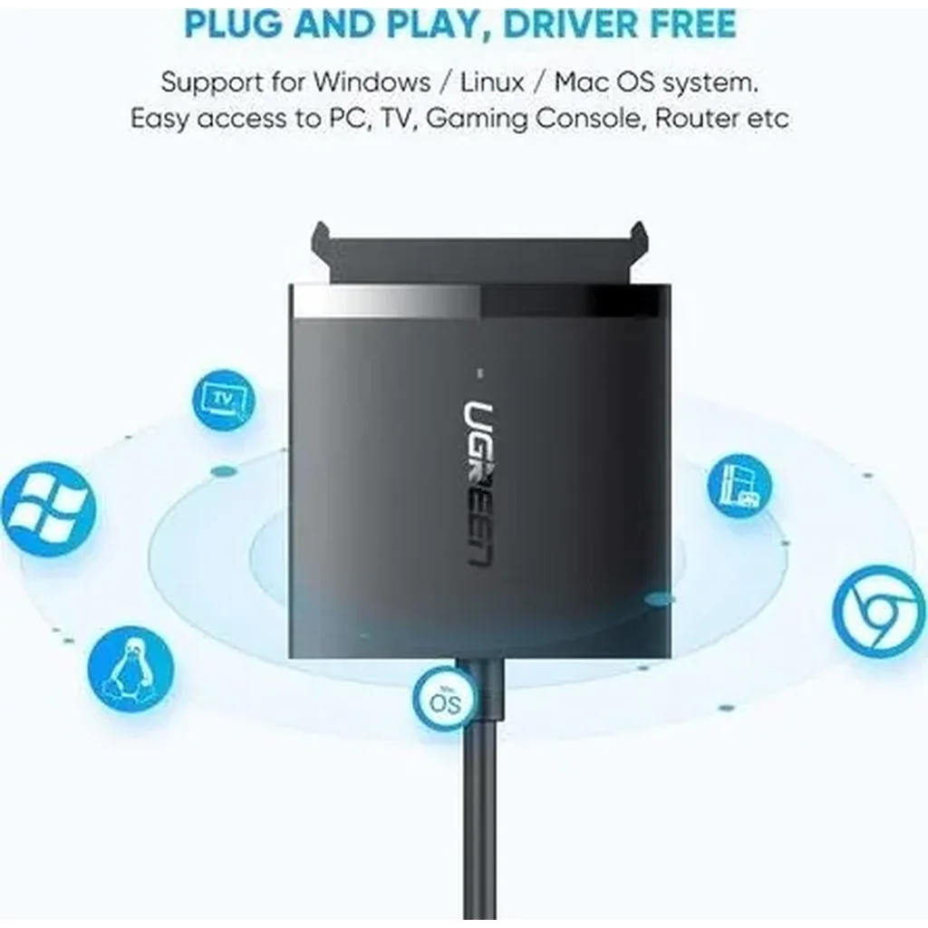 UGreen USB 3.0 to SATA Hard Drive Adapter, 5Gbps Data Transfer Rate, Support SSD/HDD Up to 12TB, Wide Compatibility, Black | 60561 - Image 2