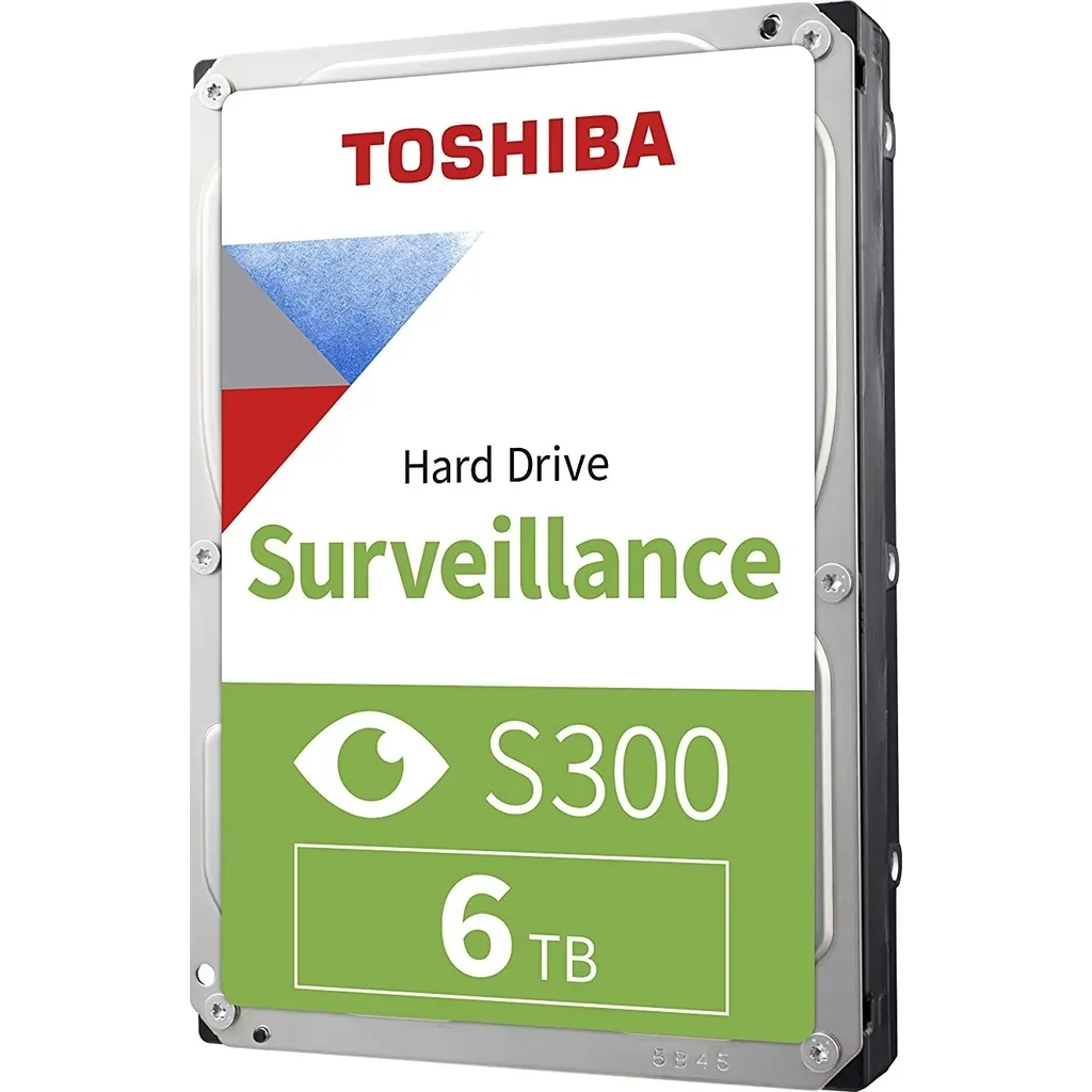 TOSHIBA S300 3.5" 6TB Surveillance SATA 6.0 Gbit/s Internal Hard Drive, 184MB/s Typ Data Transfer Speed, 5400 RPM Speed, 24/7 Operation, Supports 64 Cameras, 180TB/Year Workload | HDWT860UZSVA - Image 2