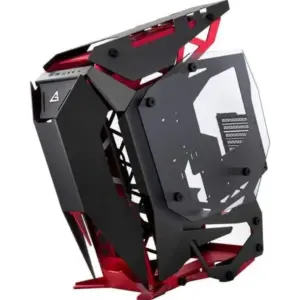 Antec Torque Aluminium Open-Frame Mid Tower PC Chassis, w/ Tempered Glass Windows, E-ATX~mITX, USB3.1 Type-C, Black/Red | 0-761345-80017-4
