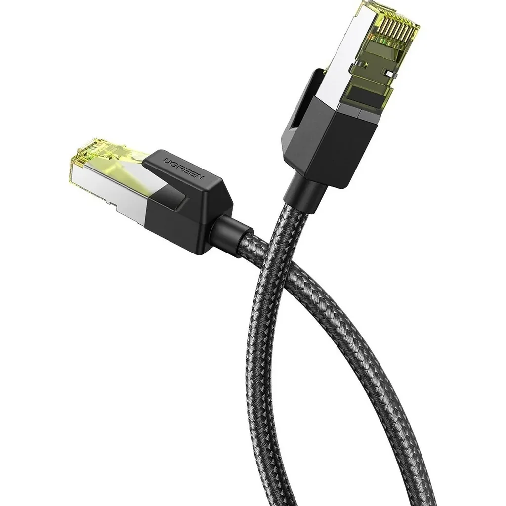 UGreen Cat 7 Shielded Round Cable With Braided Modular RJ45 Ethernet 1M Cable Plugs | 80421 - Image 2