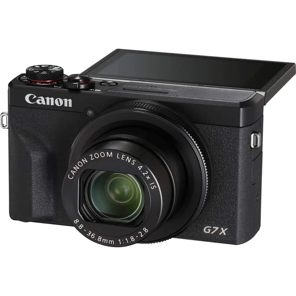 Canon PowerShot G7 X Mark III Camera, 3.0" 1.04m-Dot Tilting Touchscreen LCD, 20.2MP 1" Stacked CMOS Sensor, 4.2x Optical Zoom f/1.8-2.8 Lens, DIGIC 8 Image Processor, Wi-Fi & BT, Black | 3637C001 - Image 3