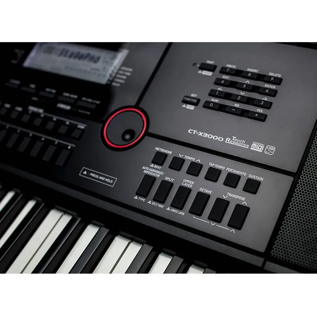 Casio CT X3000 61 Key Portable Arranger Keyboard AiX Sound Engine, 800 Tones, 17 Track MIDI Recorder, 6W 2 Speakers, USB/Battery Powered, Black | CT-X3000 - Image 7