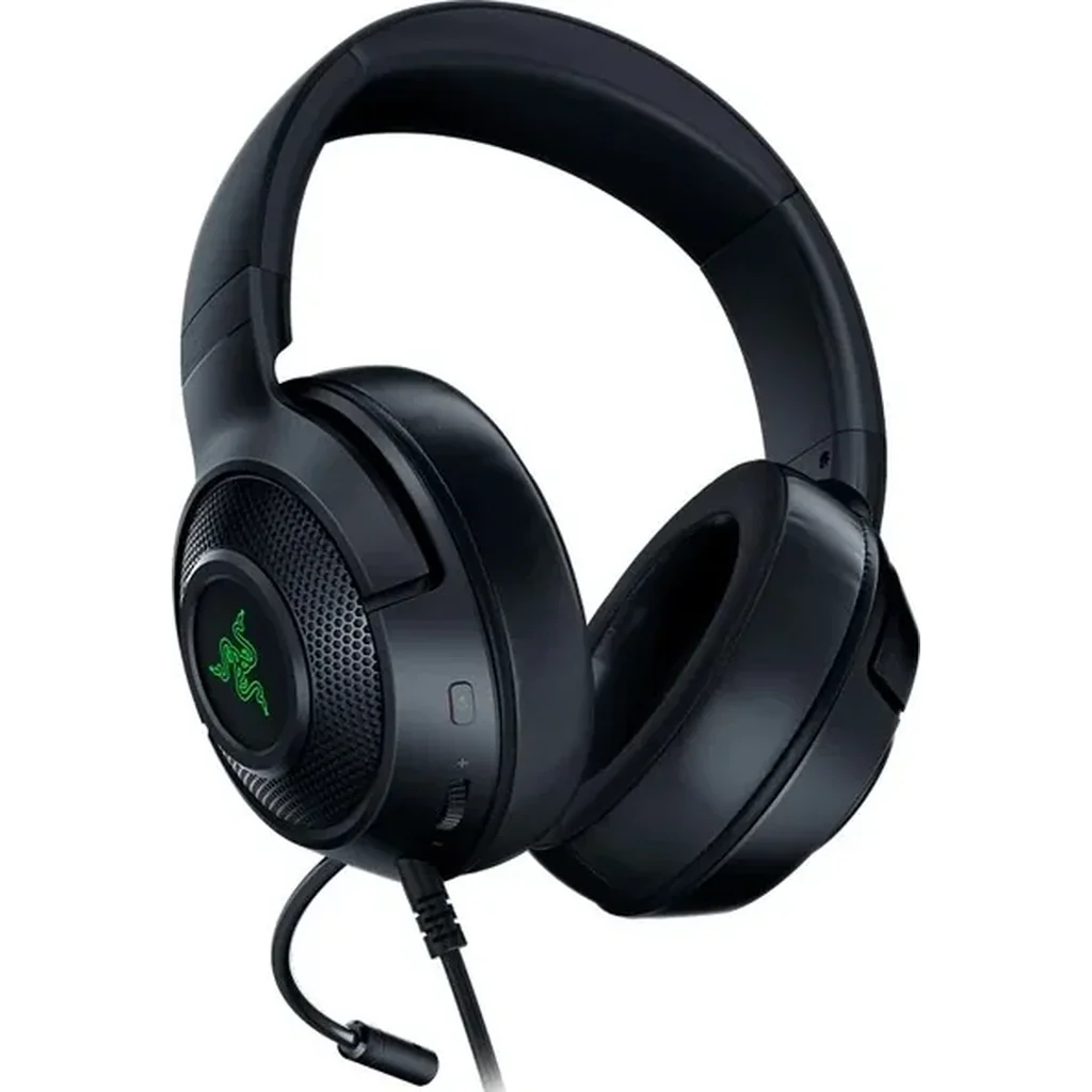 Razer Kraken V3 X Wired USB Headphones, 40mm Drivers for High-End Audio Performance, 7.1 Surround Sound , Hybrid Fabric and Memory Foam, Gaming Headset, Black | RZ04-03750300-R3M1