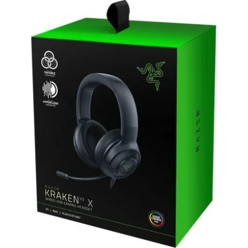 Razer Kraken V3 X Wired USB Headphones, 40mm Drivers for High-End Audio Performance, 7.1 Surround Sound , Hybrid Fabric and Memory Foam, Gaming Headset, Black | RZ04-03750300-R3M1 - Image 3