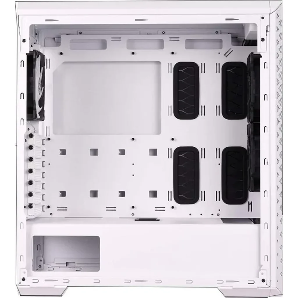 XPG Defender Pro Mid-Tower ATX MESH Front Panel RGB Effect Efficient Airflow Tempered Glass PC Case - White | DEFENDER PRO-WHCWW - Image 4
