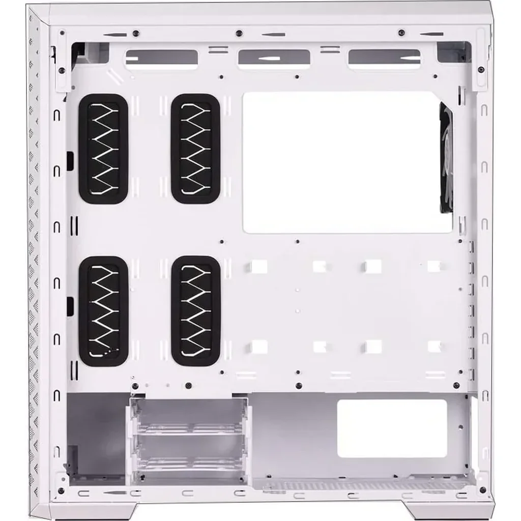 XPG Defender Pro Mid-Tower ATX MESH Front Panel RGB Effect Efficient Airflow Tempered Glass PC Case - White | DEFENDER PRO-WHCWW - Image 5
