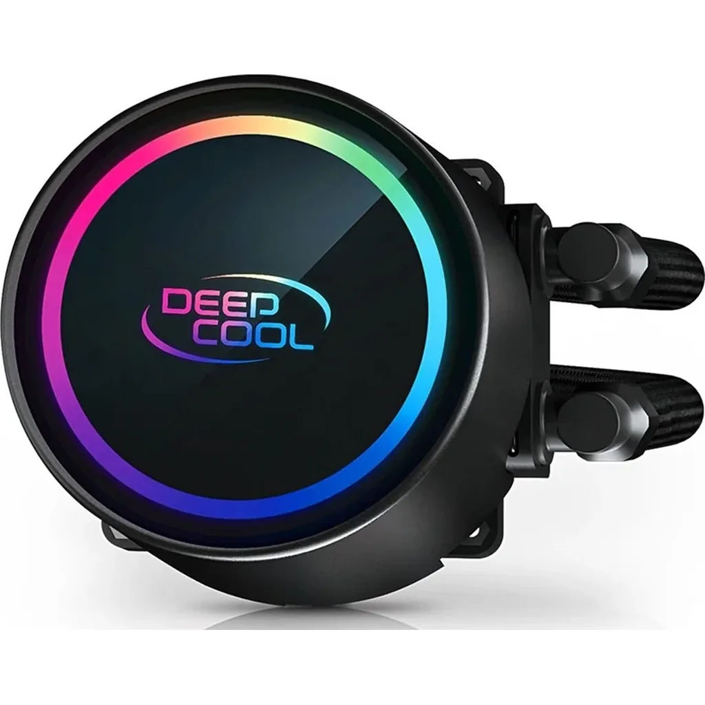 Deepcool Gammax L360 A-RGB WH AIO Liquid Cooler, 500-1800 RPM Fan Speed, 69.34 CFM Airflow, Hydro Bearing, 4 Pin PWM Fan Connector, 12 VDC Rated Voltage, Black | DP-H12CF-GL360-ARGB - Image 2