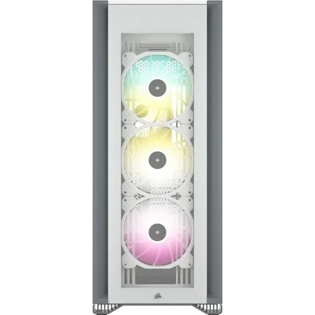 Corsair iCUE 7000X RGB Tempered Glass Full-Tower ATX PC Case, 4x SP140 RGB Pre-Installed Fan, Up to 360mm Radiator & 12x 120mm Fan Support, White | CC-9011227-WW - Image 2