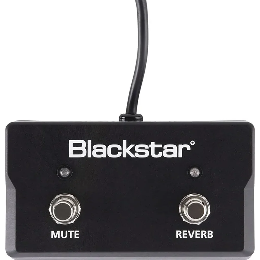 Blackstar FS-17 2 Way Latching Foot Controller, Dual Button Footswitch for Sonnet Acoustic Amplifiers, Reverb On/Off and Mute Control, 1/4 Inch TRS Connection, No Power Required, Black | BA901008
