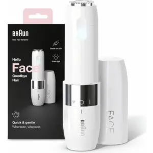 Braun Flawless Face Mini Hair Remover 10 x 4 x 19.5 cm - White | FS1000