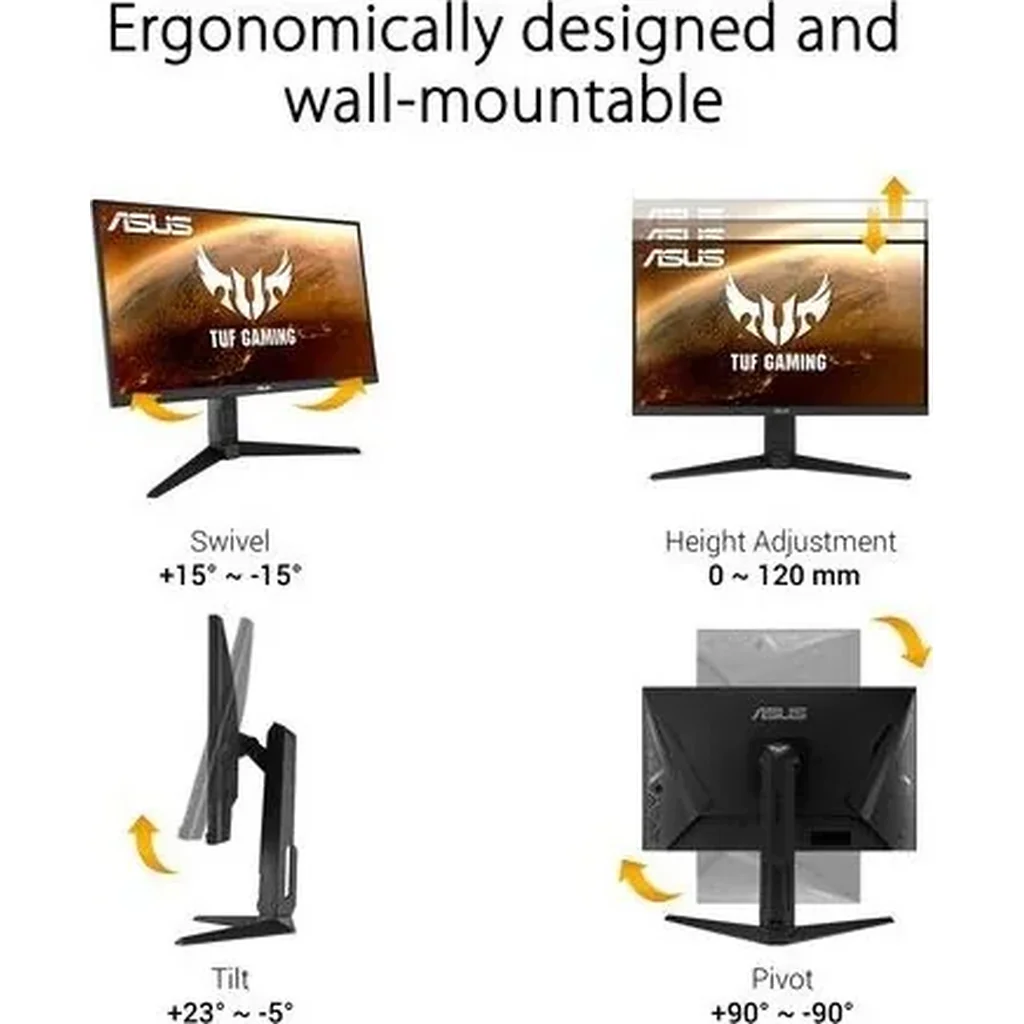 Asus Tuf Gaming VG328H1B 32" LED Curved FHD 1500R Monitor,1920X1080 Resolution, 165 Hz Refresh Rate, 1ms Response Time, Extreme Low Motion Blur, Adaptive Sync, HDMI | 90LM0681-B02170 - Image 7