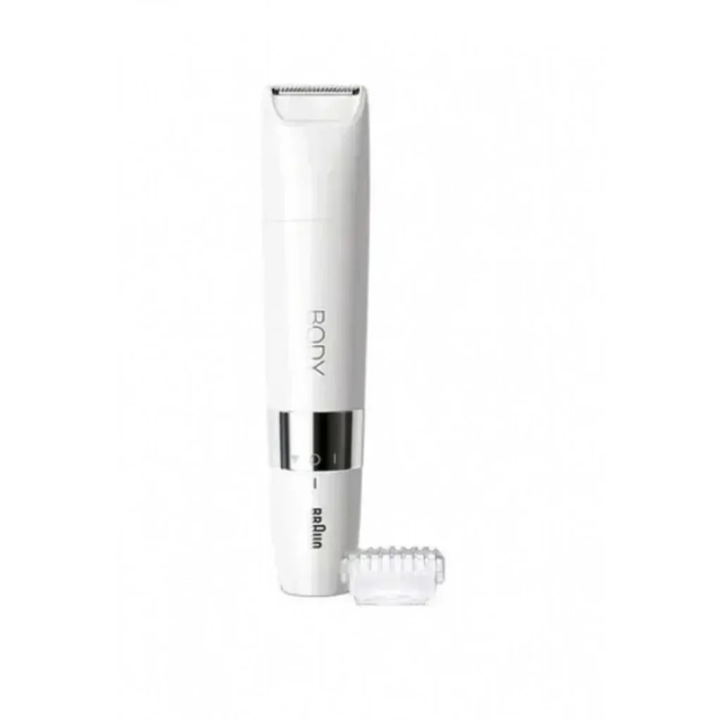 Braun BS 1000, Body Mini Trimmer Wet & Dry With Trimming Comb, 10 x 4 x 19 cm - White | BS1000