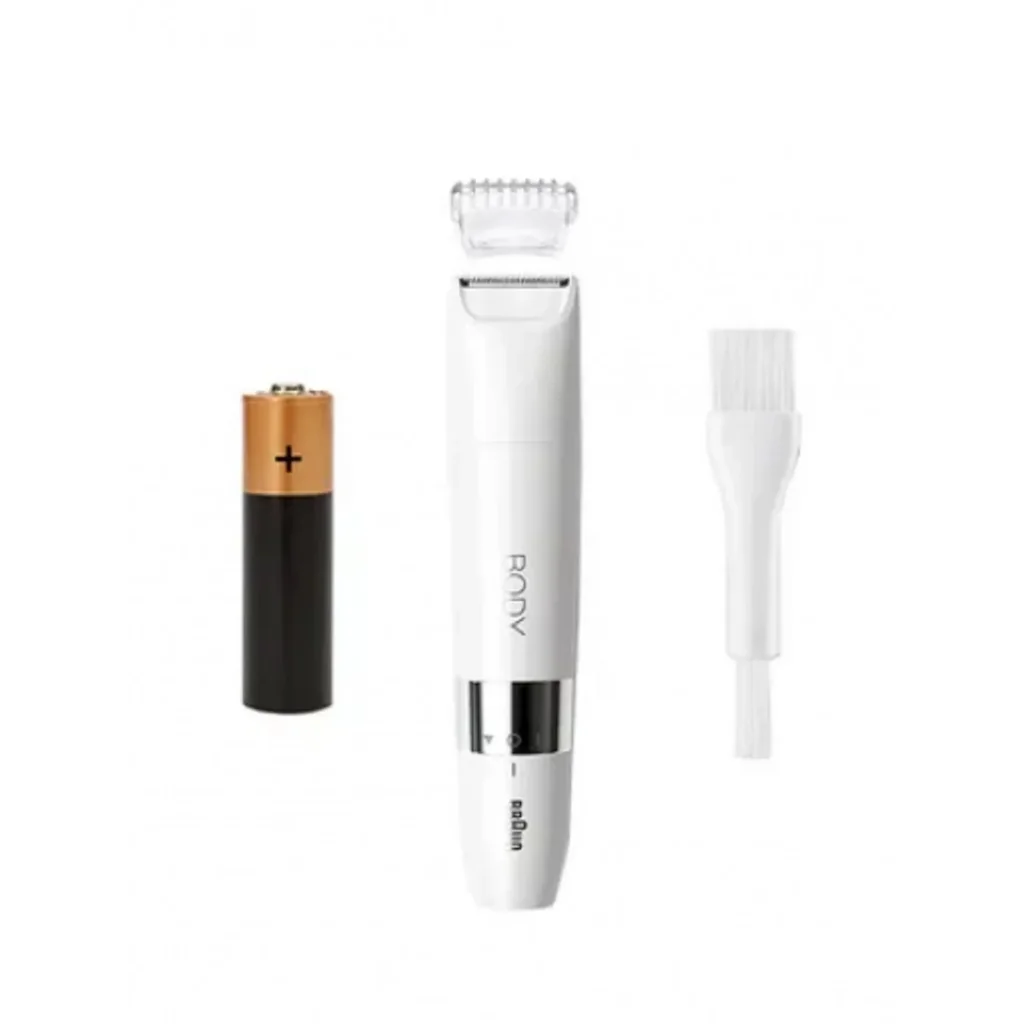 Braun BS 1000, Body Mini Trimmer Wet & Dry With Trimming Comb, 10 x 4 x 19 cm - White | BS1000 - Image 2