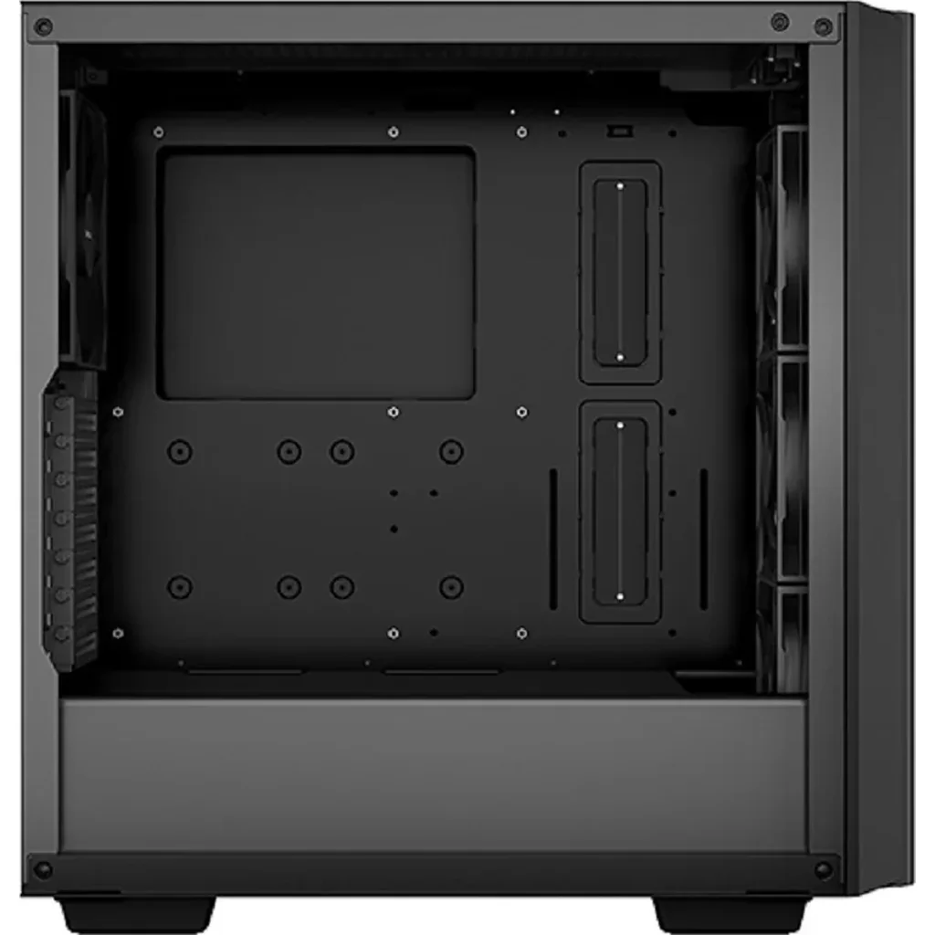 DeepCool CG540 Mid Tower Tempered Glass Side & Front Window Panel Case, 175mm, Addressable RGB LED Fans, 2xUSB 3.0, ATX PS2, Black | R-CG540-BKAGE4-G-1 - Image 3