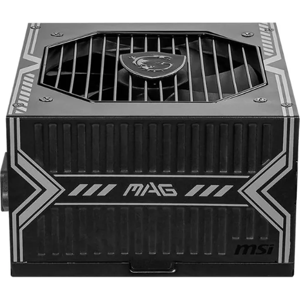 MSI MAG A650BN 650W 80Plus Bronze ATX Power Supply, DC-DC Circuit Design, 120 mm Fan Size, Active PFC, 100-240Vac, ATX Compatibility, Black | 306-7ZP2B18-CE0 - Image 3