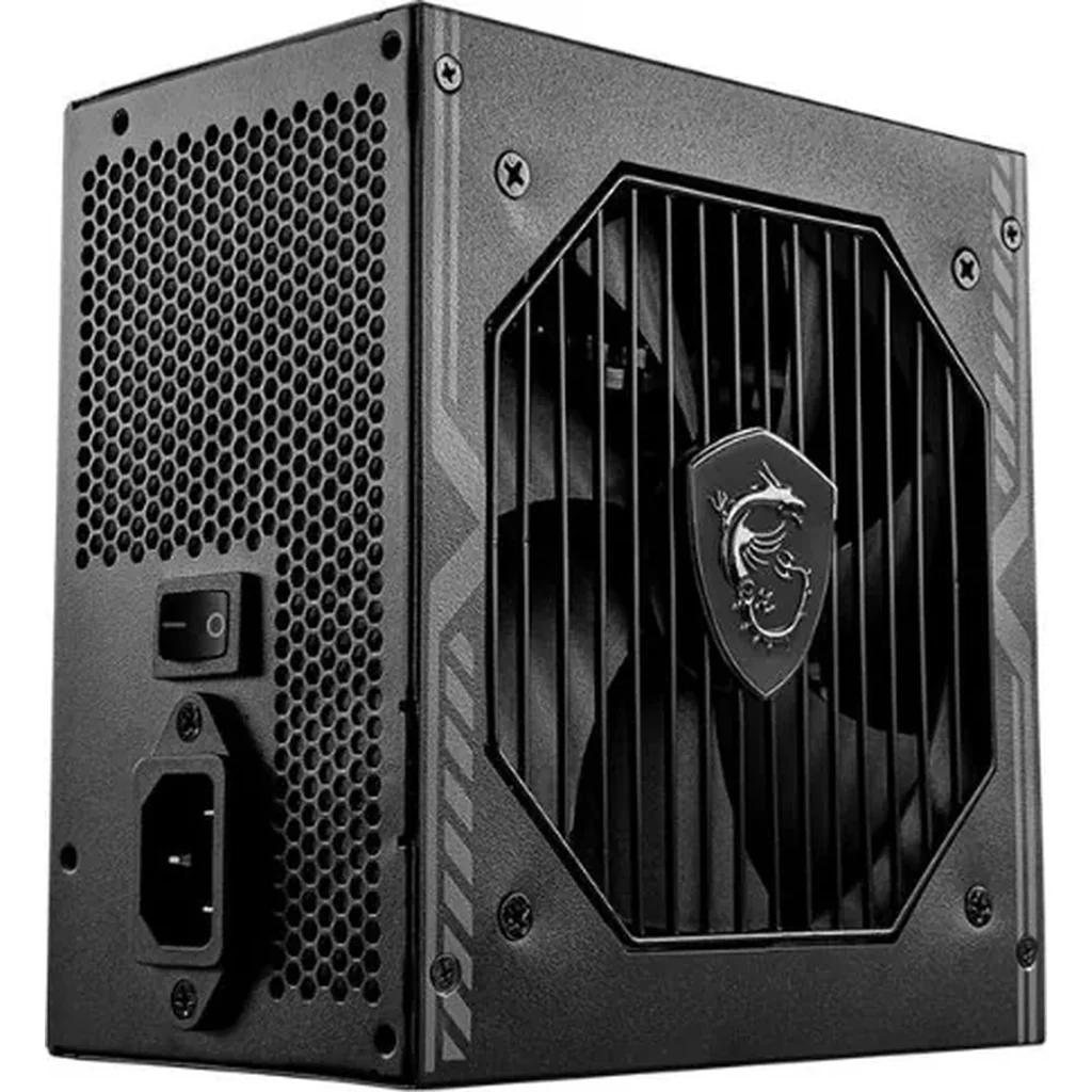 MSI MAG A650BN 650W 80Plus Bronze ATX Power Supply, DC-DC Circuit Design, 120 mm Fan Size, Active PFC, 100-240Vac, ATX Compatibility, Black | 306-7ZP2B18-CE0 - Image 4