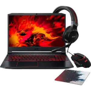 Acer AN515-57-72F7 15.6" FHD Gaming Laptop 144Hz, Intel Core I7-11800H Processor, 16GB RAM, 1TB SSD, RTX 3050Ti 4GB, English KB, Windows 10 Pro, Headset + Mouse + Mousepad Free, Black | NH-QBVEM.006
