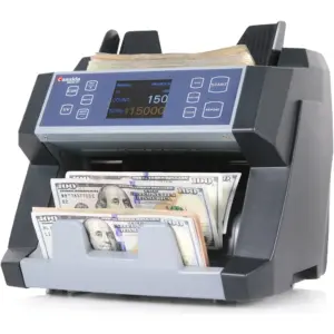 Cassida 6600 UV Series Business-Grade Bill Counter with ValuCount Counting Machine, TFT 2.8 Display, 1400 Bills Per Minute, 400 Bills Hopper, 250 Bills Stacker, Top Loader, Gray | 6600 UV